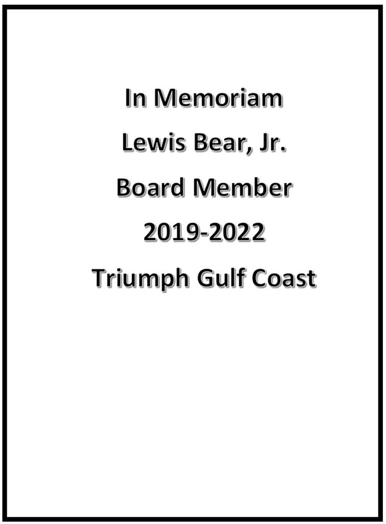 Lewis Bear, Jr. Memorial
